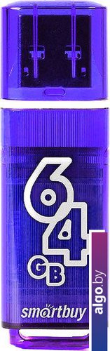 

USB Flash Smart Buy Glossy Dark Blue 64GB [SB64GBGS-DB]