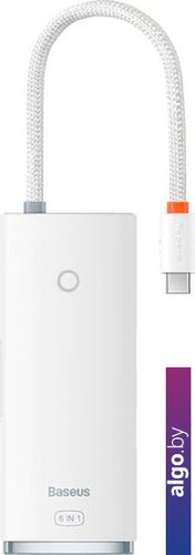 

USB-хаб Baseus Lite Series 6 Port - Type C WKQX050102, Белый