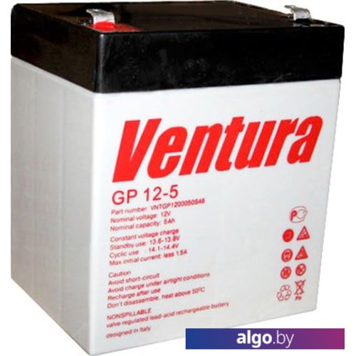 

Аккумулятор для ИБП Ventura GP 12-5 (12 В/5 А·ч)