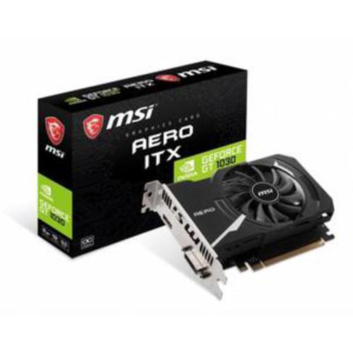 

Видеокарта MSI GeForce GT 1030 Aero ITX OC 2GB DDR4