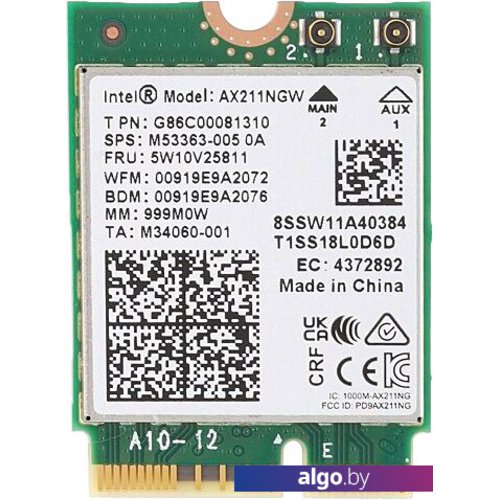 Wi-Fi/Bluetooth адаптер Intel AX211NGWG