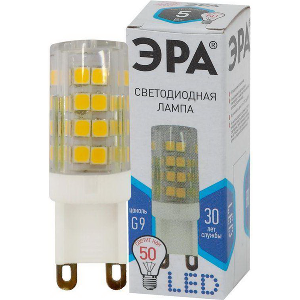 Светодиодная лампа ЭРА LED JCD G9 5 Вт Б0027864