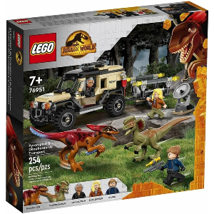 Конструктор LEGO Jurassic World 76951 Перевозка пирораптора и дилофозавра