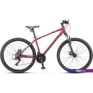 Велосипед Stels Navigator 590 MD 26 K010 р.18 2022 (бордовый/салатовый)