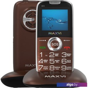 Мобильный телефон Maxvi B10 (коричневый)