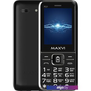 Кнопочный телефон Maxvi P21 (черный)