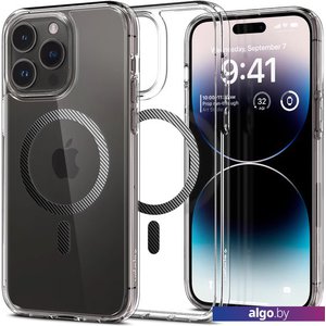 Чехол для телефона Spigen Ultra Hybrid iPhone 14 Pro Max MagFit ACS04827 (carbon fiber)