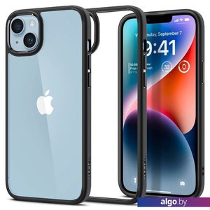 Чехол для телефона Spigen Liquid Air iPhone 14 Plus Matte Black ACS04891 (черный матовый)