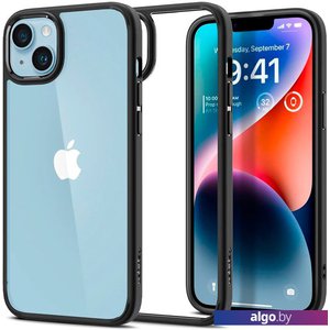 Чехол для телефона Spigen Ultra Hybrid iPhone 14 Matte Black ACS05041 (черный матовый)