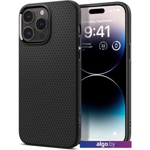 Чехол для телефона Spigen Liquid Air iPhone 14 Pro Max Matte Black ACS04813 (черный матовый)