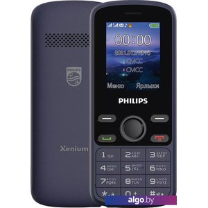 Кнопочный телефон Philips Xenium E111 (синий)