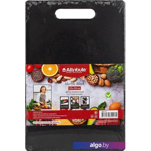 Разделочная доска Attribute Marble Black ABX145