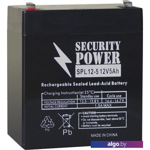 Аккумулятор для ИБП Security Power SPL 12-5 F2 (12В/5 А·ч)