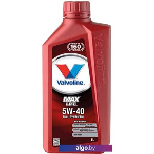 Моторное масло Valvoline MaxLife Synthetic 5W-40 1л
