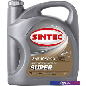 Моторное масло Sintec Super SAE 10W-40 API SG/CD 5л