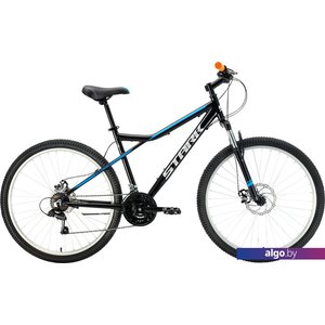Велосипед Stark Slash 27.1 D р.18 2022 (черный/голубой)