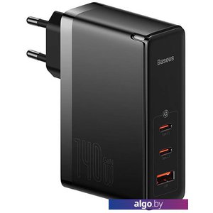 Сетевое зарядное Baseus GaN5 Pro Fast Charger 2C+U 140W EU (черный)