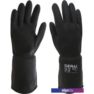 Латексные перчатки Geral КЩС G200000 (р.8, черный)