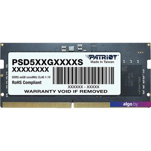 Оперативная память Patriot Signature Line 8ГБ DDR5 5600 МГц PSD58G560041S