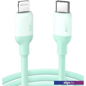 Кабель Ugreen US387 20308 USB Type-C - Lightning (1 м, зеленый)