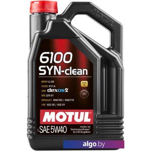 Моторное масло Motul 6100 Syn-clean 5W-40 4л