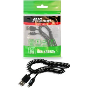 Кабель AVS MN-32 USB Type-A - miniUSB (2 м, черный)