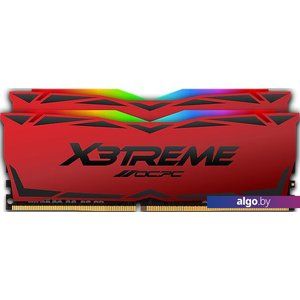 Оперативная память OCPC X3 RGB Red 2x8ГБ DDR4 3200 МГц MMX3A2K16GD432C16RE