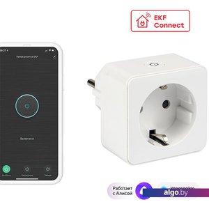 Умная розетка EKF Сonnect Wi-Fi (белый)