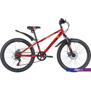 Велосипед Novatrack Extreme 6.D 24 2021 (красный)