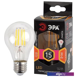 Светодиодная лампочка ЭРА F-LED A60-15W-827-E27 Б0046981