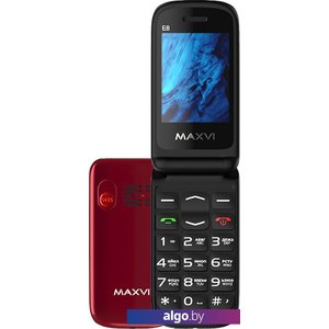 Кнопочный телефон Maxvi E8 (розовый)