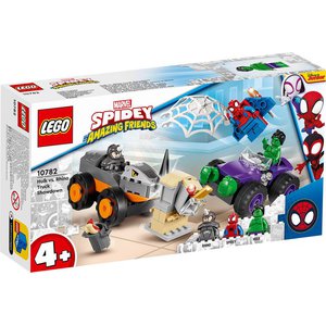 Конструктор LEGO Marvel Spiderman 10782 Схватка Халка и Носорога на грузовиках