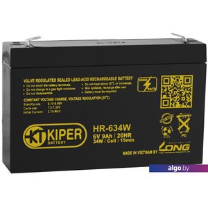 Аккумулятор для ИБП Kiper HR-634W (6В/9 А·ч)