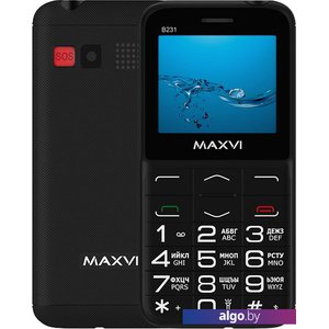 Кнопочный телефон Maxvi B231 (черный)