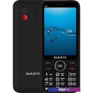 Кнопочный телефон Maxvi B35 (черный)