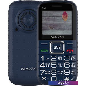 Кнопочный телефон Maxvi B5ds (синий)