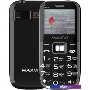 Кнопочный телефон Maxvi B6ds (черный)