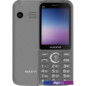 Кнопочный телефон Maxvi K32 (серый)