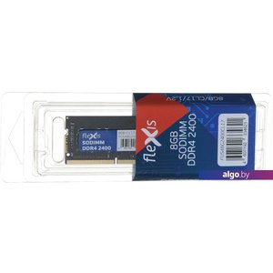 Оперативная память Flexis 8ГБ DDR4 SODIMM 2400 МГц FUS48G2400CL17