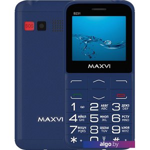 Кнопочный телефон Maxvi B231 (синий)