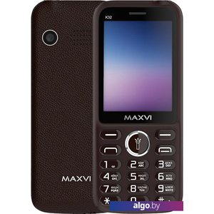 Кнопочный телефон Maxvi K32 (коричневый)