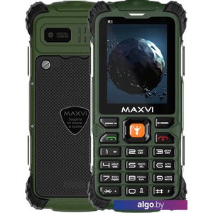 Кнопочный телефон Maxvi R1 (зеленый)