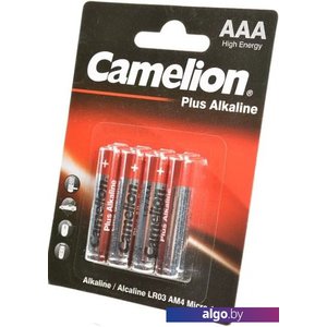 Батарейка Camelion LR03 Plus Alkaline BL-4 LR03-BP4 4 шт
