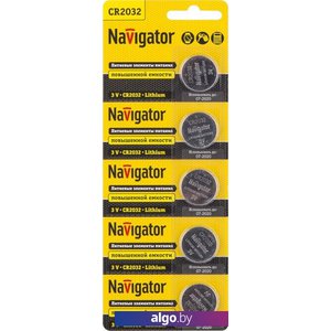 Батарейки Navigator CR2032 5 шт. NBT-CR2032-BP5