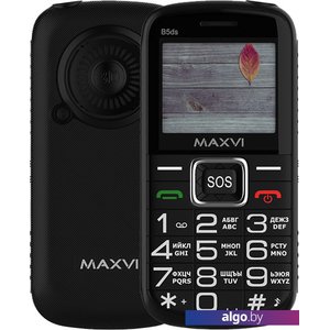 Кнопочный телефон Maxvi B5ds (черный)