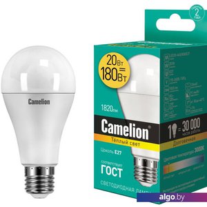 Светодиодная лампочка Camelion LED20-A65/830/E27 13164