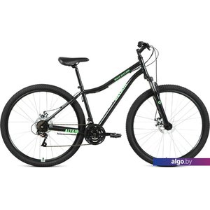 Велосипед Altair MTB HT 29 2.0 disc р.19 2021 (черный/зеленый)