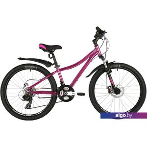 Велосипед Novatrack Katrina 24 р.12 2020 (розовый металлик)