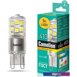 Светодиодная лампочка Camelion LED5-G9-NF/830/G9