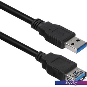 Кабель ACD ACD-U3AAF-20L USB Type-A - USB Type-A (2 м, черный)